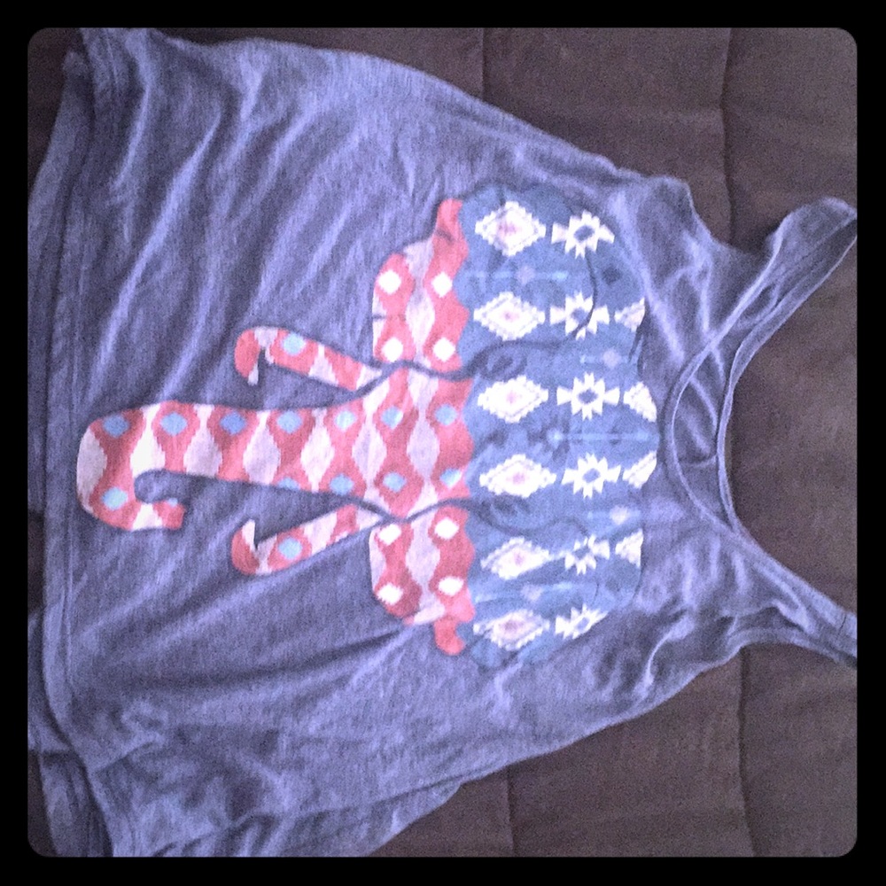 A nice tank top with an elephant on it